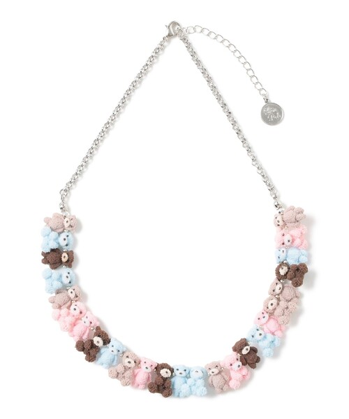 Ray BEAMS(レイビームス)の「LOTUS PINK / Bears ネックレス(ネックレス・レディース・シルバー・ONE SIZE)」の1枚目の写真