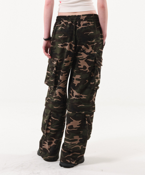 FOR THE WEATHER（フォーザウェザー）の「ダブルポケットカモフラージュパンツ（カーキ）（その他パンツ・レディース・その他・FREE）」の4枚目の写真