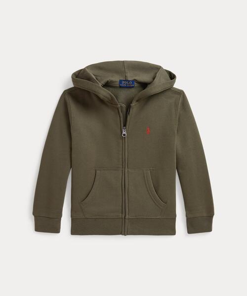 POLO RALPH LAUREN CHILDRENSWEAR(ポロ ラルフ ローレン チルドレンズウェア)の「フリース フルジップ フーディ(パーカー・キッズ・グリーン・3/4/6/7)」の1枚目の写真