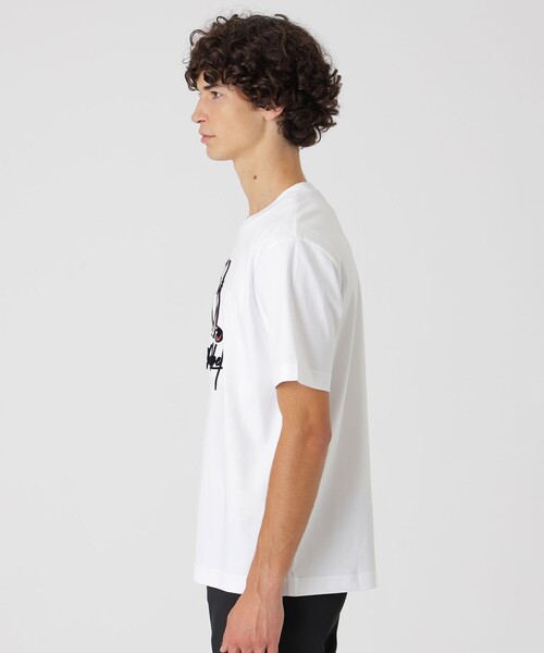 BLACK LABEL CRESTBRIDGE(ブラックレーベル・クレストブリッジ)の「クレストブリッジキャットグラフィックTシャツ(Tシャツ/カットソー・メンズ・オフホワイト/ブラック・S/XL/M/L)」の5枚目の写真