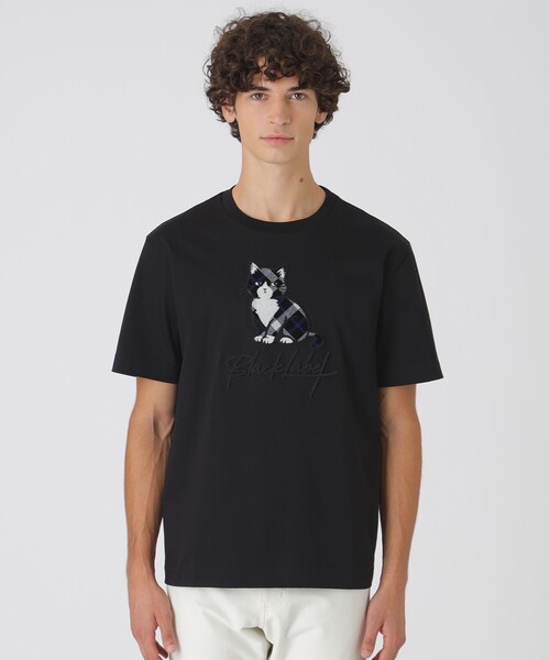 BLACK LABEL CRESTBRIDGE(ブラックレーベル・クレストブリッジ)の「クレストブリッジキャットグラフィックTシャツ(Tシャツ/カットソー・メンズ・オフホワイト/ブラック・S/XL/M/L)」の10枚目の写真