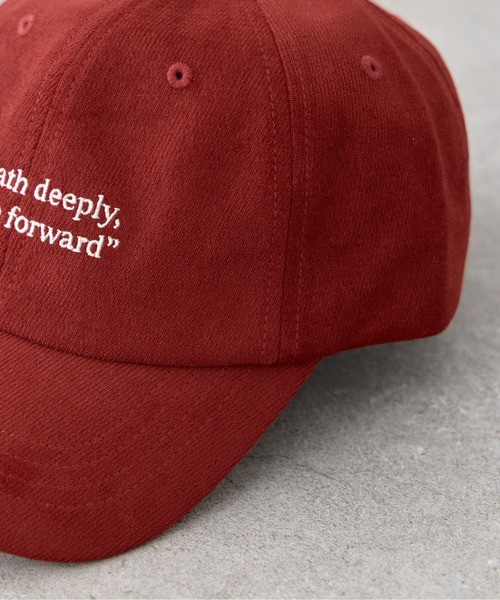 CIAOPANIC TYPY(チャオパニックティピー)の「【KIDS】起毛ツイルロゴCAP(キャップ・キッズ・チャコールグレー/レッド/ブラック・ONE SIZE)」の12枚目の写真