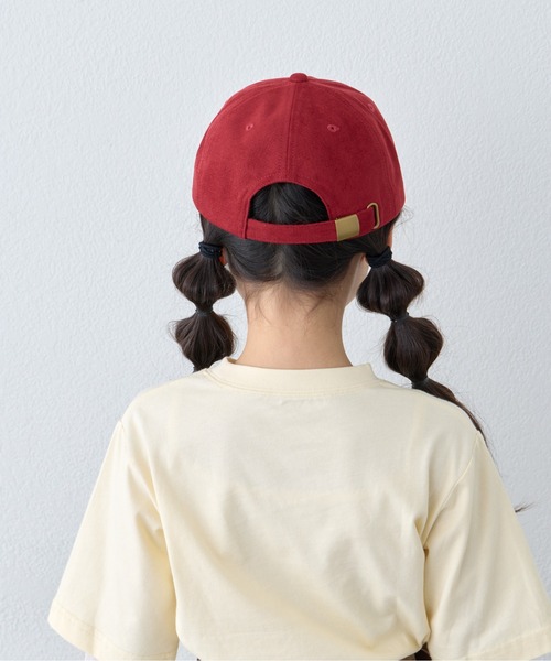 CIAOPANIC TYPY(チャオパニックティピー)の「【KIDS】起毛ツイルロゴCAP(キャップ・キッズ・チャコールグレー/レッド/ブラック・ONE SIZE)」の22枚目の写真