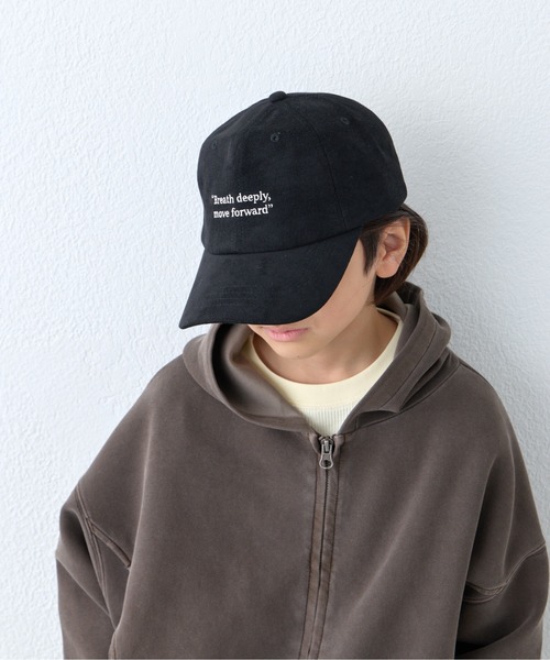 CIAOPANIC TYPY(チャオパニックティピー)の「【KIDS】起毛ツイルロゴCAP(キャップ・キッズ・チャコールグレー/レッド/ブラック・ONE SIZE)」の21枚目の写真