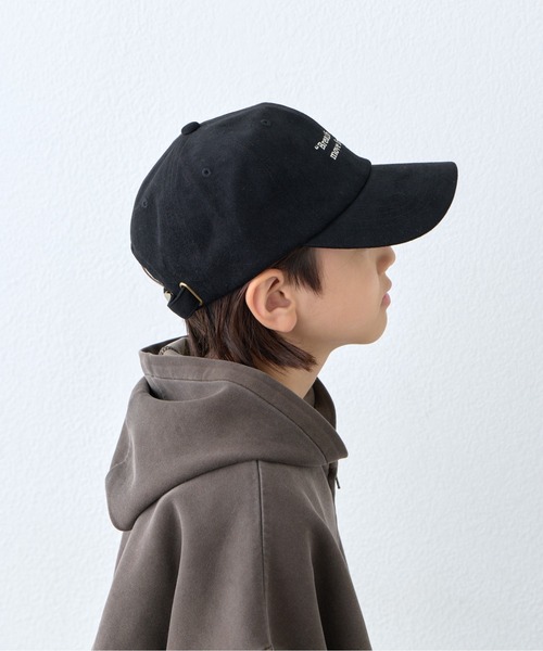 CIAOPANIC TYPY(チャオパニックティピー)の「【KIDS】起毛ツイルロゴCAP(キャップ・キッズ・チャコールグレー/レッド/ブラック・ONE SIZE)」の20枚目の写真