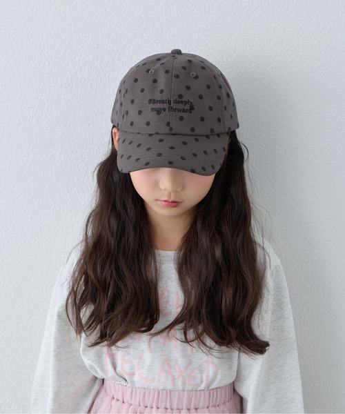 CIAOPANIC TYPY(チャオパニックティピー)の「【KIDS】起毛ツイルロゴCAP(キャップ・キッズ・チャコールグレー/レッド/ブラック・ONE SIZE)」の18枚目の写真