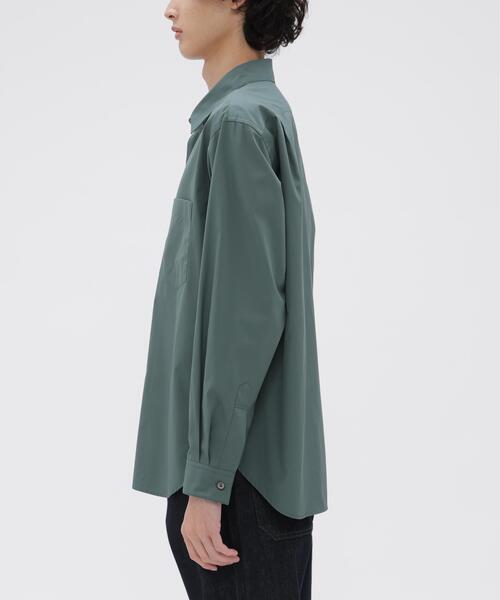 MARGARET HOWELL（マーガレットハウエル）の「FINE COMPACT COTTON POPLIN（シャツ/ブラウス・メンズ・グリーン系その他3・LARGE/MEDIUM/SMALL）」の3枚目の写真