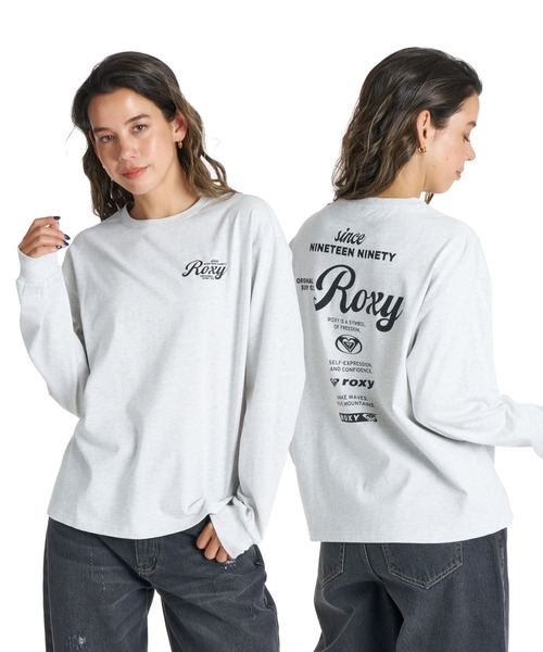ROXY(ロキシー)の「ROXY HISTORICAL LOGO L/S TEE ヒストリカルロゴ長袖Tシャツ ロンT 【2026年秋冬モデル】/ロキシー(Tシャツ/カットソー・レディース・ホワイト/グレー/ブルー/ブラック・MEDIUM/LARGE/SMALL)」の3枚目の写真
