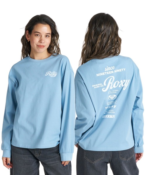 ROXY(ロキシー)の「ROXY HISTORICAL LOGO L/S TEE ヒストリカルロゴ長袖Tシャツ ロンT 【2026年秋冬モデル】/ロキシー(Tシャツ/カットソー・レディース・ホワイト/グレー/ブルー/ブラック・MEDIUM/LARGE/SMALL)」の4枚目の写真