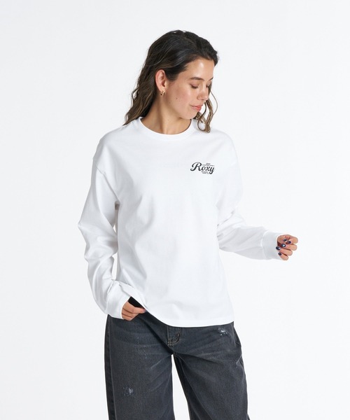 ROXY(ロキシー)の「ROXY HISTORICAL LOGO L/S TEE ヒストリカルロゴ長袖Tシャツ ロンT 【2026年秋冬モデル】/ロキシー(Tシャツ/カットソー・レディース・ホワイト/グレー/ブルー/ブラック・MEDIUM/LARGE/SMALL)」の6枚目の写真