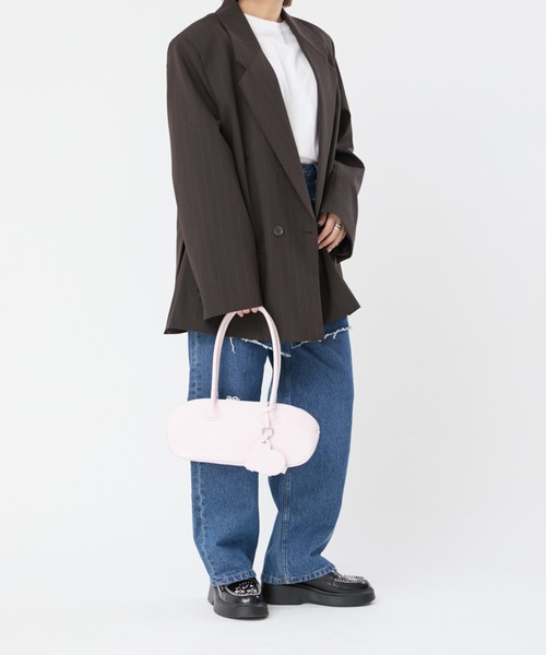 Casselini(キャセリーニ)の「Casselini(キャセリーニ)ラウンドチャームバッグ(ハンドバッグ・レディース・ブラック/シルバー/ピンク・FREE)」の15枚目の写真