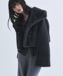 CODE A（コードエー）の「【Re】faux mink short jacket（ブルゾン）」