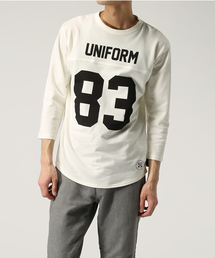 uniform experiment | 3/4 SLEEVE NUMBERING FOOTBALL TEE(Tシャツ/カットソー)