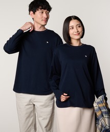 シェア コットンスムース ラウンドヘム ロングTシャツ