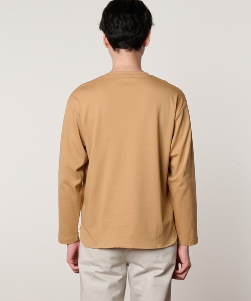 Arnold Palmer(アーノルドパーマー)の「シェア コットンスムース ラウンドヘム ロングTシャツ(Tシャツ/カットソー・レディース・ホワイト/ブラウン/ダークネイビー・M/S/XS/LL/L)」の16枚目の写真