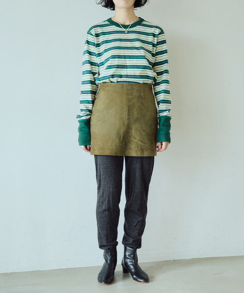 IENA LA BOUCLE(イエナラブークル)の「fifi collection/フィフィコレクション Bordre Ls tee 26-21(Tシャツ/カットソー・レディース・ブラウン/グリーン・FREE)」の14枚目の写真