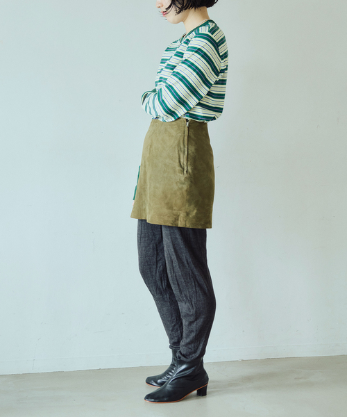IENA LA BOUCLE(イエナラブークル)の「fifi collection/フィフィコレクション Bordre Ls tee 26-21(Tシャツ/カットソー・レディース・ブラウン/グリーン・FREE)」の15枚目の写真
