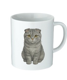 Ol' Basics（オールベーシックス）の「Moftique（モフティック） マグカップ アニマル ペット スコティッシュフォールド キャット 猫 昇華転写プリント 310ml 陶器 ギフト（グラス/マグカップ/タンブラー）」