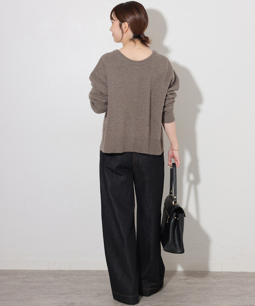 JOURNAL STANDARD relume(ジャーナルスタンダード レリューム)の「ウールカシミヤ2WAYクルーネックカーディガン(カーディガン/ボレロ・レディース・チャコールグレー/ベージュ系その他/ピンク系その他・FREE)」の11枚目の写真