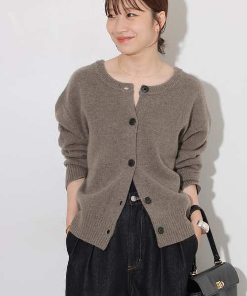 JOURNAL STANDARD relume(ジャーナルスタンダード レリューム)の「ウールカシミヤ2WAYクルーネックカーディガン(カーディガン/ボレロ・レディース・チャコールグレー/ベージュ系その他/ピンク系その他・FREE)」の12枚目の写真