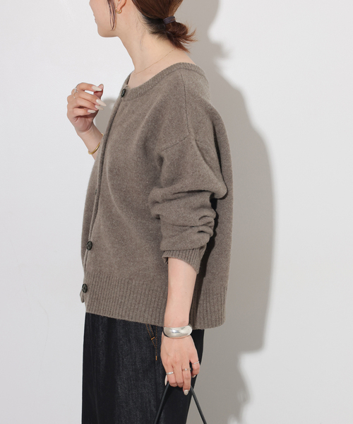 JOURNAL STANDARD relume(ジャーナルスタンダード レリューム)の「ウールカシミヤ2WAYクルーネックカーディガン(カーディガン/ボレロ・レディース・チャコールグレー/ベージュ系その他/ピンク系その他・FREE)」の14枚目の写真