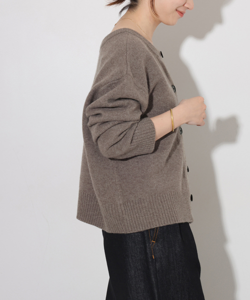 JOURNAL STANDARD relume(ジャーナルスタンダード レリューム)の「ウールカシミヤ2WAYクルーネックカーディガン(カーディガン/ボレロ・レディース・チャコールグレー/ベージュ系その他/ピンク系その他・FREE)」の15枚目の写真