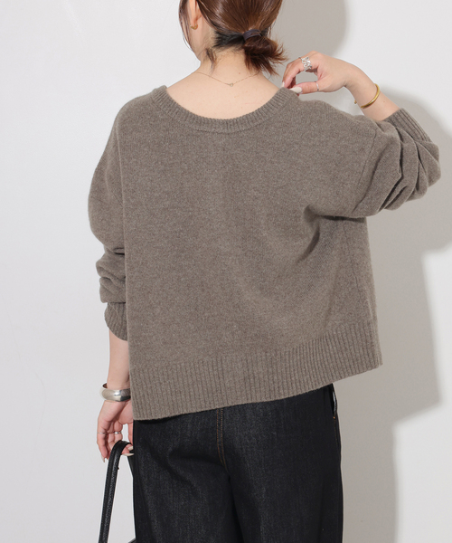 JOURNAL STANDARD relume(ジャーナルスタンダード レリューム)の「ウールカシミヤ2WAYクルーネックカーディガン(カーディガン/ボレロ・レディース・チャコールグレー/ベージュ系その他/ピンク系その他・FREE)」の16枚目の写真