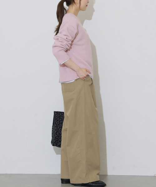 JOURNAL STANDARD relume(ジャーナルスタンダード レリューム)の「ウールカシミヤ2WAYクルーネックカーディガン(カーディガン/ボレロ・レディース・チャコールグレー/ベージュ系その他/ピンク系その他・FREE)」の18枚目の写真