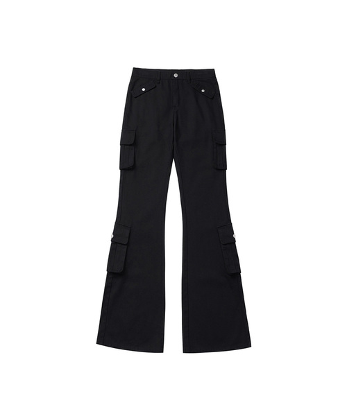 VENHIT(ベンヒット)の「ポケットブーツカットコットンパンツ(その他パンツ・レディース・ブラック・SMALL/MEDIUM)」の1枚目の写真