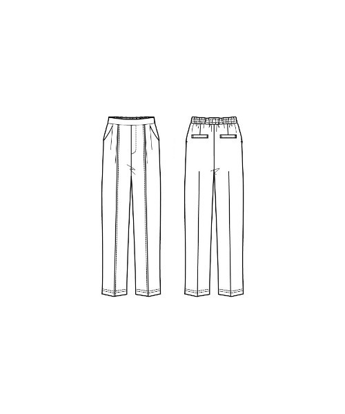 Emilyan(エミリアン)の「【 無敵のパンツ 】 ハイストレッチダンボールニット・センターシームストレートパンツ(その他パンツ・レディース・ネイビー/ライトベージュ/ブラック・S/M/L)」の8枚目の写真