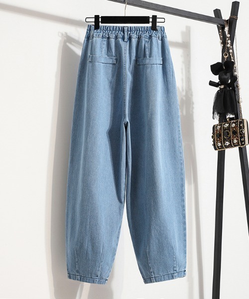 AMAJI(アマジ)の「テーパード デニムパンツ(デニムパンツ・レディース・ブルー/ライトブルー・X-LARGE/SMALL/MEDIUM/LARGE)」の3枚目の写真