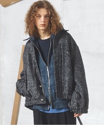 《UNISEX》【イタリアンデッドストックファブリック】プライムオーバートラッカージャケット/【Italian Dead Stock Fabric】Prime-Over Trucker Jacket【MAISON SPECIAL/メゾンスペシャル】