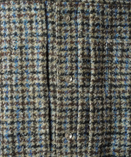 MAISON SPECIAL(メゾンスペシャル)の「《UNISEX》【イタリアンデッドストックファブリック】プライムオーバートラッカージャケット/【Italian Dead Stock Fabric】Prime-Over Trucker Jacket【MAISON SPECIAL/メゾンスペシャル】(ブルゾン・メンズ・グレイッシュベージュ/ダークブラック/ネイビー/パープル/その他1/ブラック・2/1/0)」の12枚目の写真