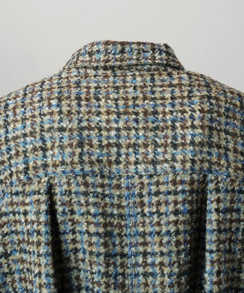 MAISON SPECIAL(メゾンスペシャル)の「《UNISEX》【イタリアンデッドストックファブリック】プライムオーバートラッカージャケット/【Italian Dead Stock Fabric】Prime-Over Trucker Jacket【MAISON SPECIAL/メゾンスペシャル】(ブルゾン・メンズ・グレイッシュベージュ/ダークブラック/ネイビー/パープル/その他1/ブラック・2/1/0)」の15枚目の写真
