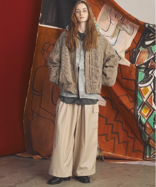 MAISON SPECIAL(メゾンスペシャル)の「《UNISEX》【イタリアンデッドストックファブリック】プライムオーバートラッカージャケット/【Italian Dead Stock Fabric】Prime-Over Trucker Jacket【MAISON SPECIAL/メゾンスペシャル】(ブルゾン・メンズ・グレイッシュベージュ/ダークブラック/ネイビー/パープル/その他1/ブラック・2/1/0)」の20枚目の写真