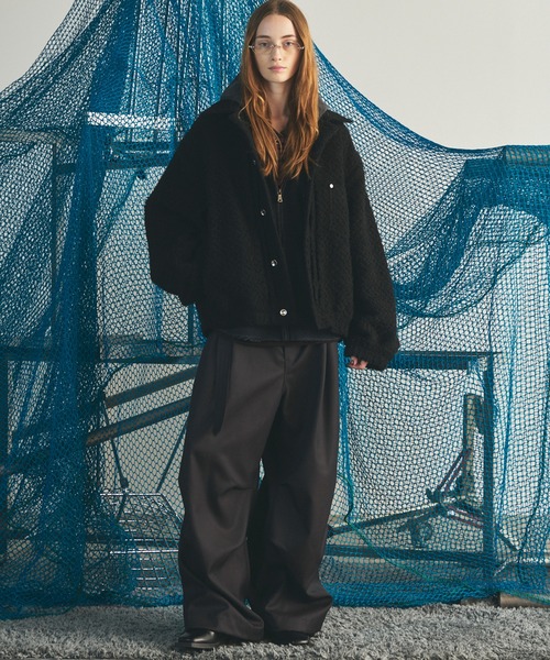 MAISON SPECIAL(メゾンスペシャル)の「《UNISEX》【イタリアンデッドストックファブリック】プライムオーバートラッカージャケット/【Italian Dead Stock Fabric】Prime-Over Trucker Jacket【MAISON SPECIAL/メゾンスペシャル】(ブルゾン・メンズ・グレイッシュベージュ/ダークブラック/ネイビー/パープル/その他1/ブラック・2/1/0)」の22枚目の写真