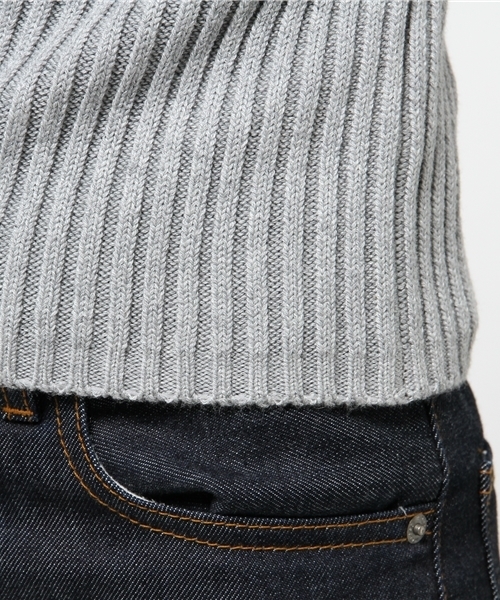 MOUSSY（マウジー）の「OFF SHOULDER RIB TOPS（ニット/セーター・レディース・ライトブルー/トップグレー/オフホワイト・FREE）」の9枚目の写真