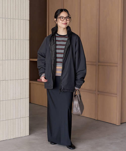 plage(プラージュ)の「Girls Department Club TRIPLE BORDER LAYE トップス(Tシャツ/カットソー・レディース・ブラック・FREE)」の9枚目の写真
