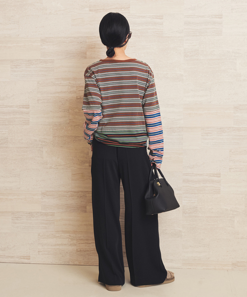 plage(プラージュ)の「Girls Department Club TRIPLE BORDER LAYE トップス(Tシャツ/カットソー・レディース・ブラック・FREE)」の15枚目の写真