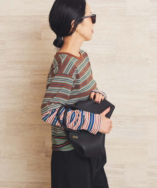 plage(プラージュ)の「Girls Department Club TRIPLE BORDER LAYE トップス(Tシャツ/カットソー・レディース・ブラック・FREE)」の18枚目の写真