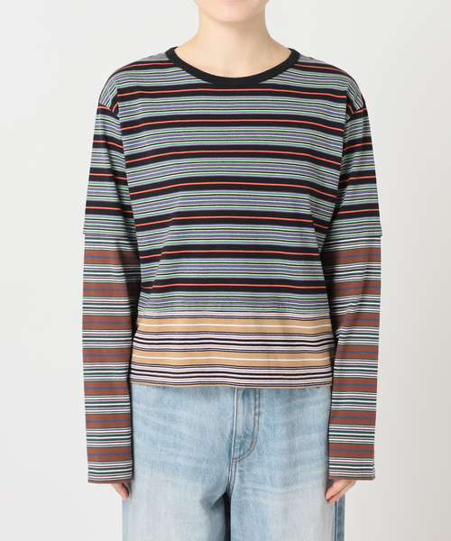 plage(プラージュ)の「Girls Department Club TRIPLE BORDER LAYE トップス(Tシャツ/カットソー・レディース・ブラック・FREE)」の20枚目の写真
