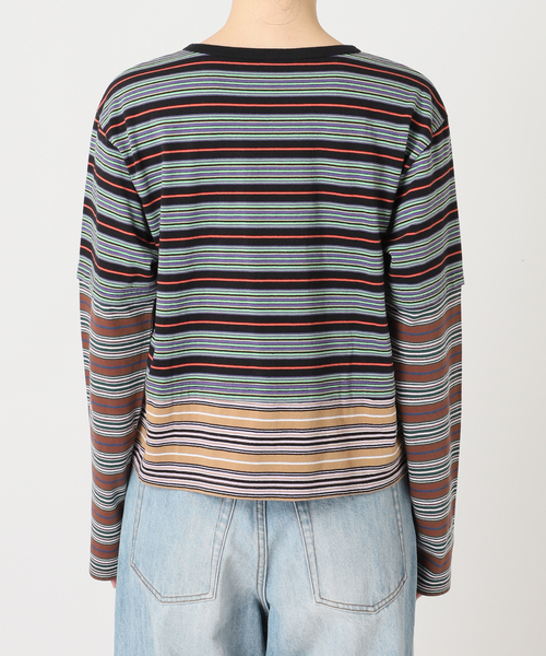 plage(プラージュ)の「Girls Department Club TRIPLE BORDER LAYE トップス(Tシャツ/カットソー・レディース・ブラック・FREE)」の22枚目の写真