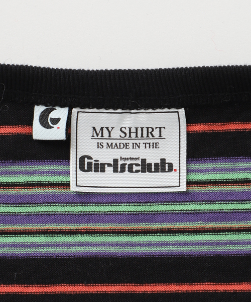 plage(プラージュ)の「Girls Department Club TRIPLE BORDER LAYE トップス(Tシャツ/カットソー・レディース・ブラック・FREE)」の2枚目の写真