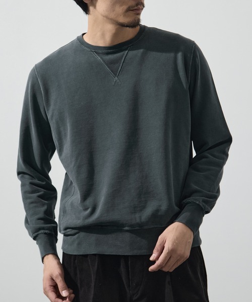 REMI RELIEF(レミレリーフ)の「【REMI RELIEF/レミレリーフ】SP加工裏毛クルー(無地)(スウェット・メンズ・オフホワイト/イエロー/ブラック/ネイビー・L/M)」の12枚目の写真