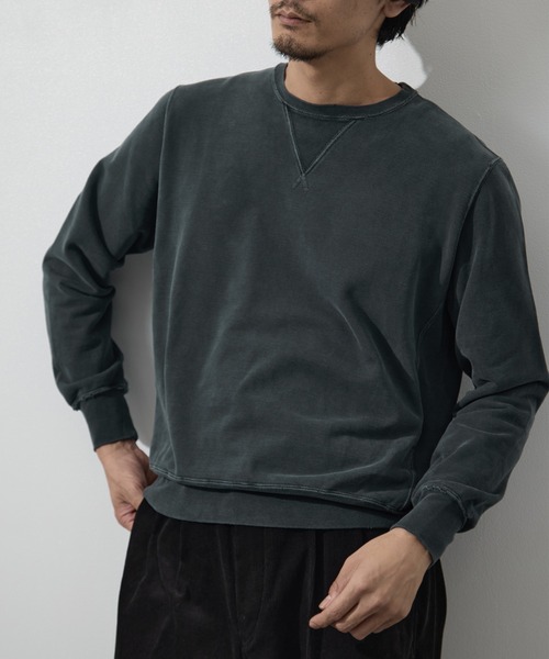 REMI RELIEF(レミレリーフ)の「【REMI RELIEF/レミレリーフ】SP加工裏毛クルー(無地)(スウェット・メンズ・オフホワイト/イエロー/ブラック/ネイビー・L/M)」の16枚目の写真