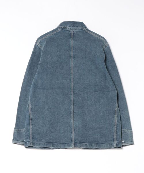 HANES（ヘインズ）の「デニムカバーオール（カバーオール・メンズ・ワンウォッシュ/サックスブルー/ブラック・S/M/L/LL）」の4枚目の写真