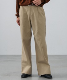 【LURAKU】Wide Twill Chino pants / ワイドツイルチノパンツ