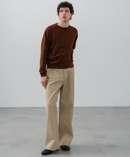 LURAKU(ルラク)の「【LURAKU】Wide Twill Chino pants / ワイドツイルチノパンツ(チノパンツ・メンズ・ベージュ/ブラック・SMALL/MEDIUM/LARGE)」の16枚目の写真