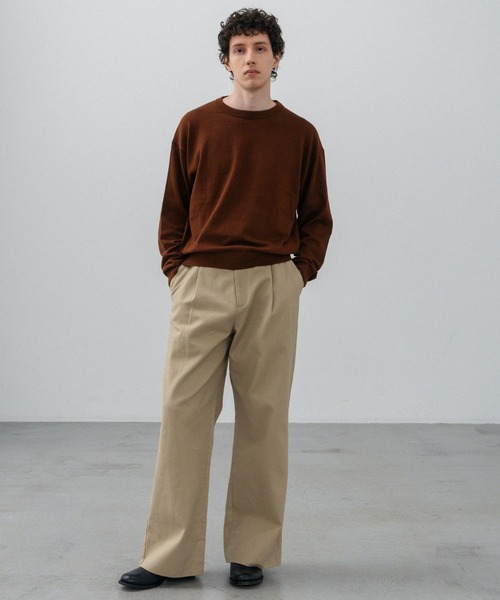 LURAKU(ルラク)の「【LURAKU】Wide Twill Chino pants / ワイドツイルチノパンツ(チノパンツ・メンズ・ベージュ/ブラック・SMALL/MEDIUM/LARGE)」の17枚目の写真