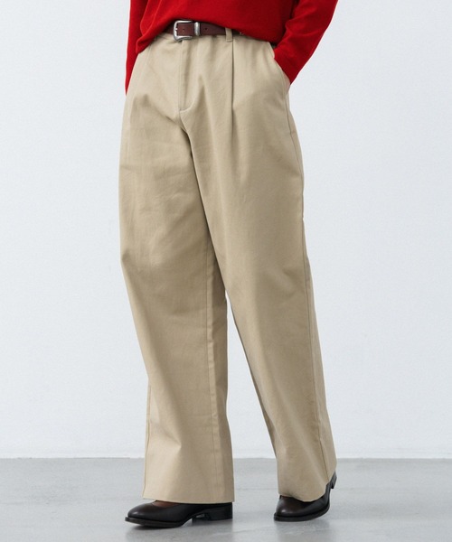 LURAKU(ルラク)の「【LURAKU】Wide Twill Chino pants / ワイドツイルチノパンツ(チノパンツ・メンズ・ベージュ/ブラック・SMALL/MEDIUM/LARGE)」の18枚目の写真